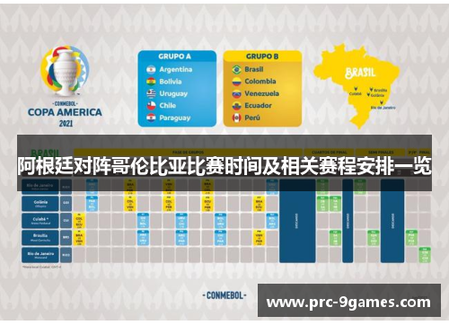 阿根廷对阵哥伦比亚比赛时间及相关赛程安排一览
